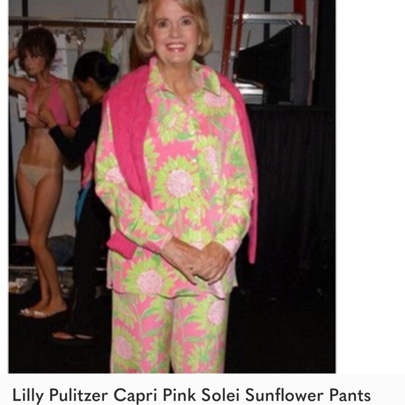 Lilly Pulitzer Cropped Pants Pink Soleil Size 4 - Picture 5 of 5